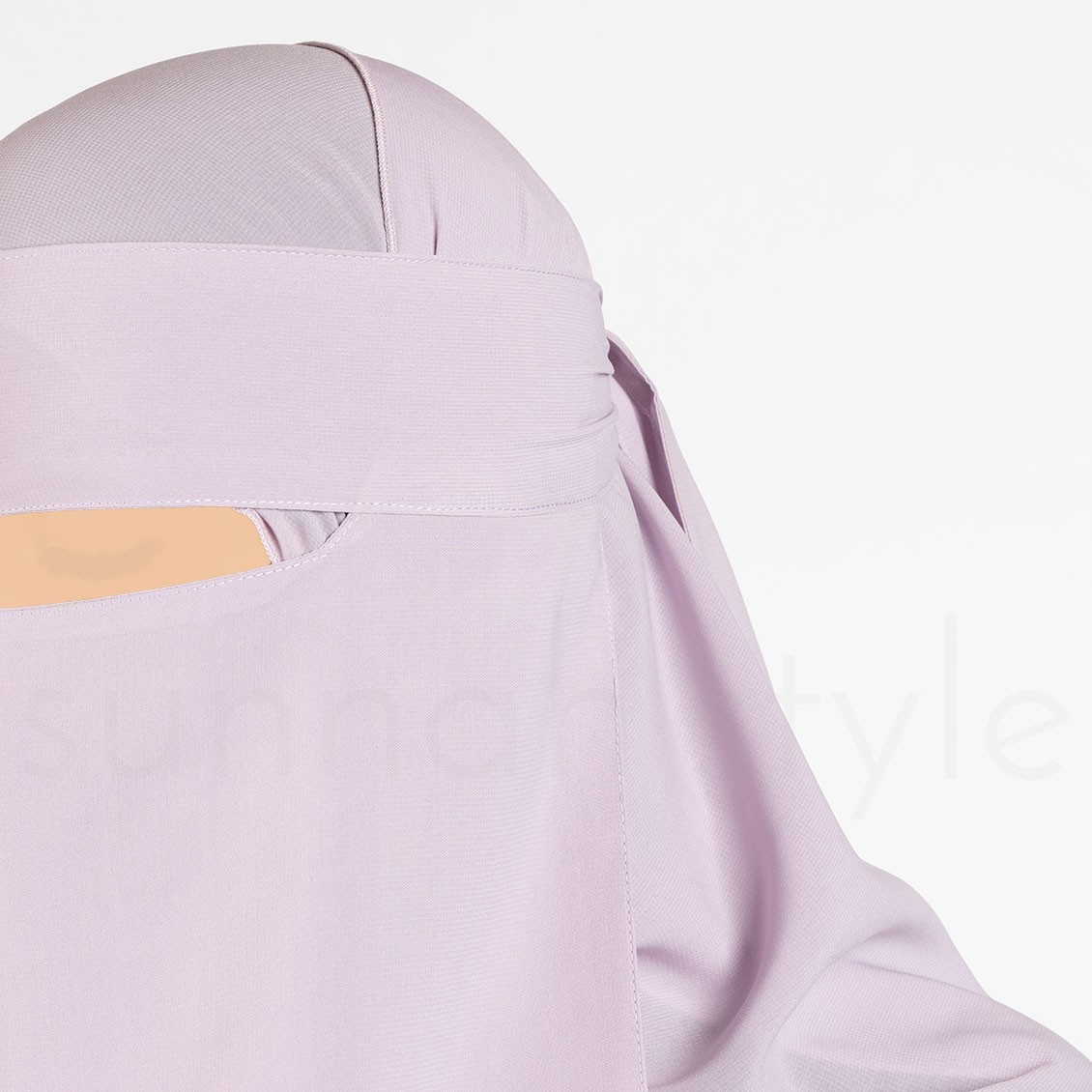Sunnah Style Narrow No-Pinch One Layer Niqab Lavender